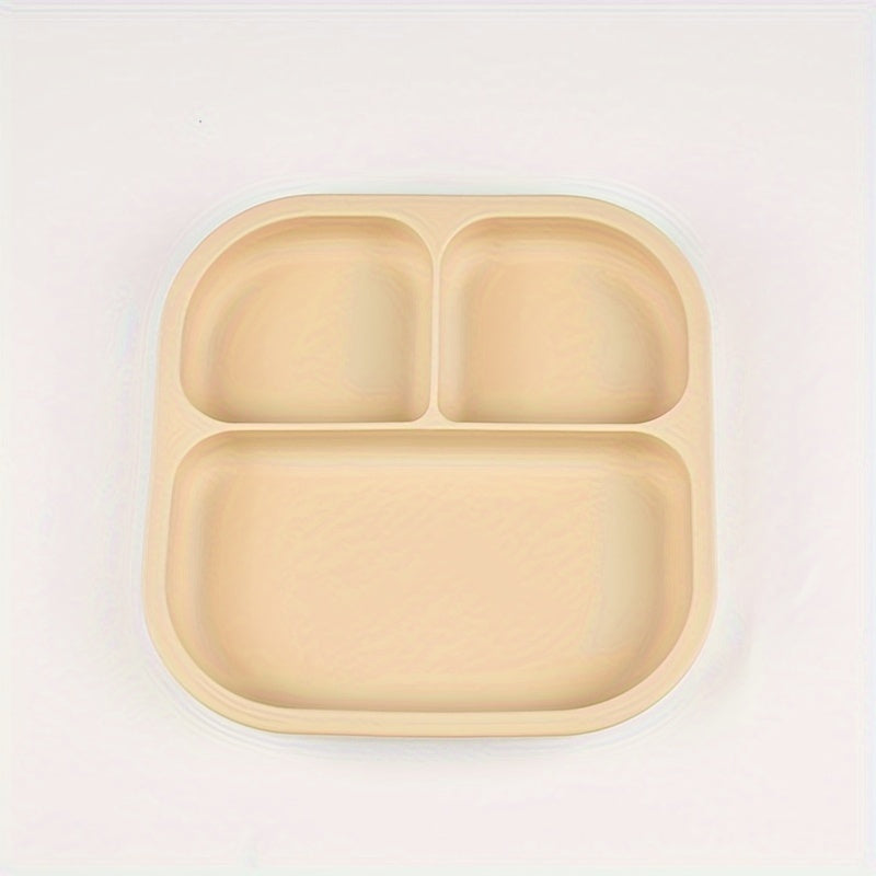 Bandeja de comida para bebé de silicona con 4 compartimentos, libre de BPA, antideslizante para edades de 0 a 3 años