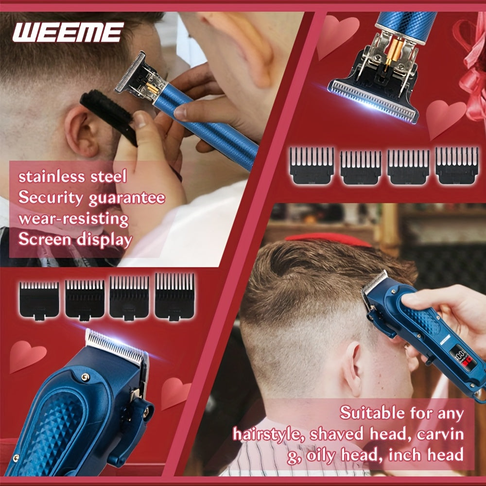 Электрический набор для стрижки волос для мужчин, легкое укладывание, отличный подарок
