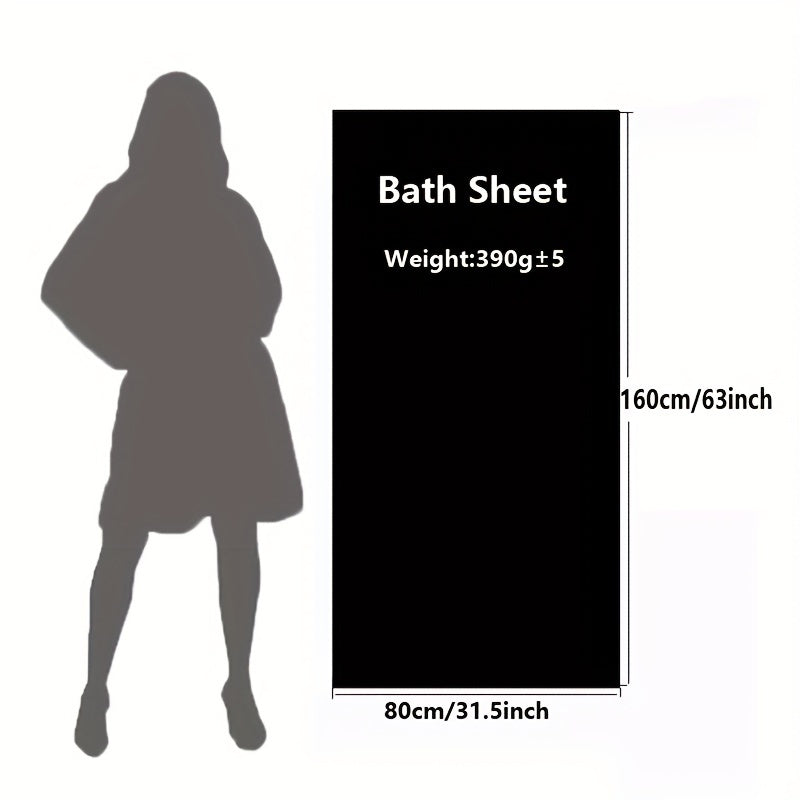 Gul naqshli hammom sochiq, yumshoq va namni yaxshi so'radi, suzish, sport, plyaj va hammom tozalash uchun mukammal. Katta o'lcham: 78.74*160.02 sm.