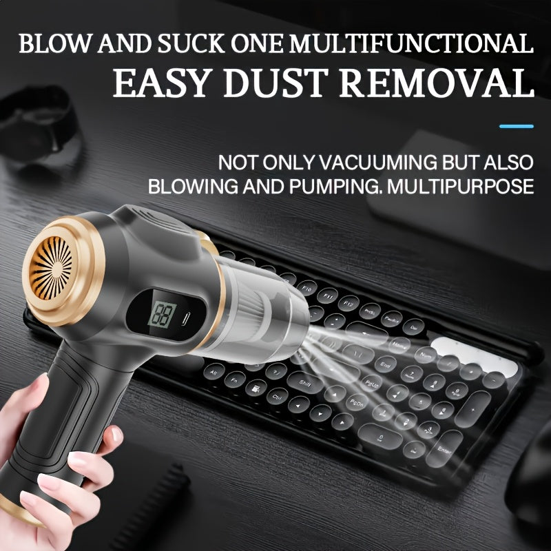 Portable Handheld Vacuum Cleaner USB Rechargeable with Crevice Tools