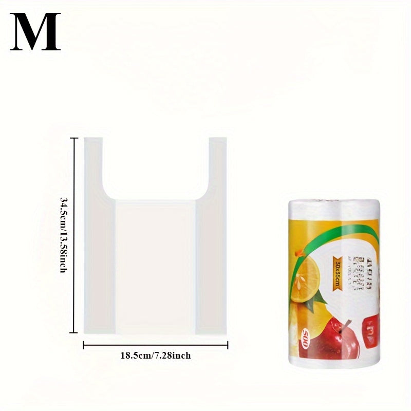 Katta, ko'rinadigan bir martalik sumkalar oziq-ovqat saqlash uchun - Supermarketlar va qulay do'konlar uchun ajoyib, oshxonangizni tartibga solish uchun mukammal.