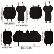 Universal viskoza o'rindiq yostiq to'plami old va orqa avtomobillar uchun, sirpanishga qarshi, nafas oladigan