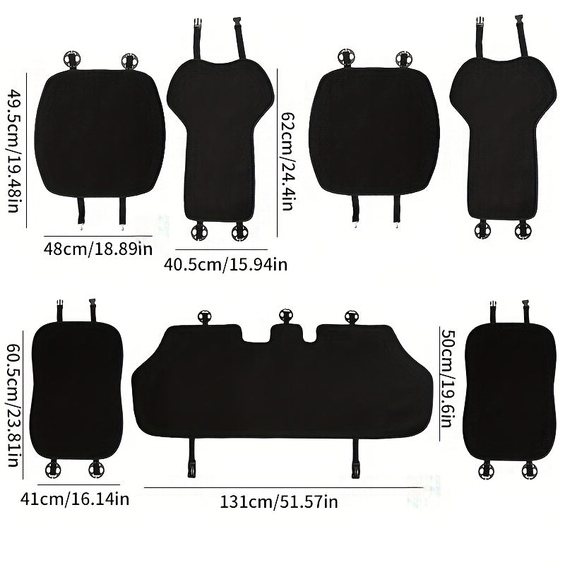 Universal viskoza o'rindiq yostiq to'plami old va orqa avtomobillar uchun, sirpanishga qarshi, nafas oladigan