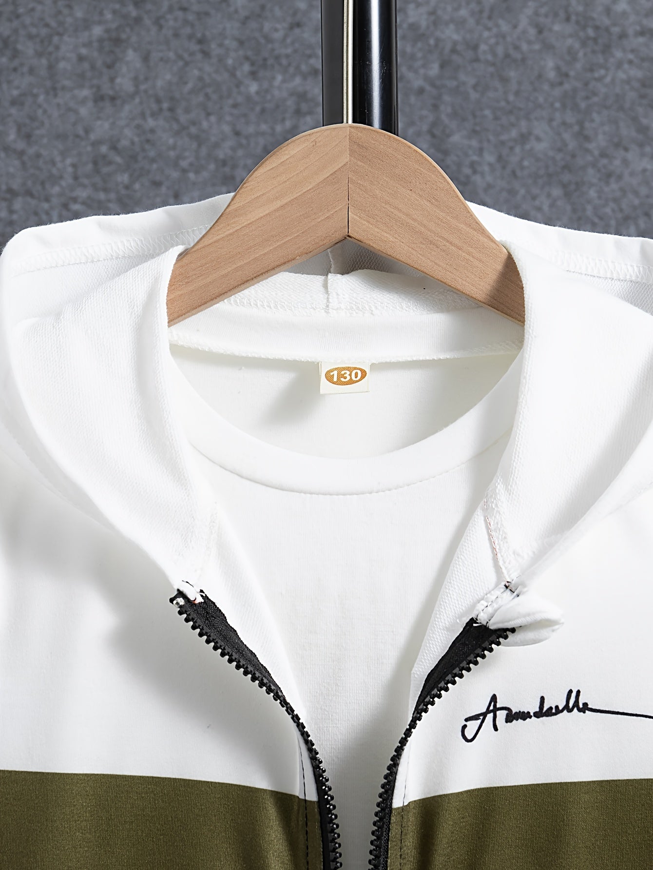 Boys' Color Block Hoodie and Pants Set Long Sleeve Zipper Pockets Casual Spring Fall