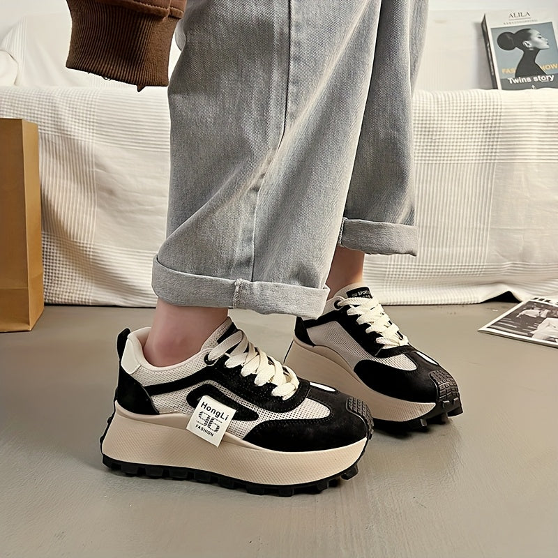 Women's Platform Sneakers Casual Summer Shoes Breathable Mesh Durable Sole
