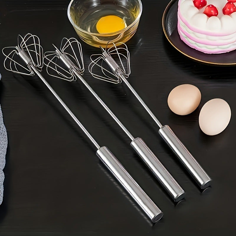 Stainless steel egg beater 30.48 cm handheld manual for baking camping