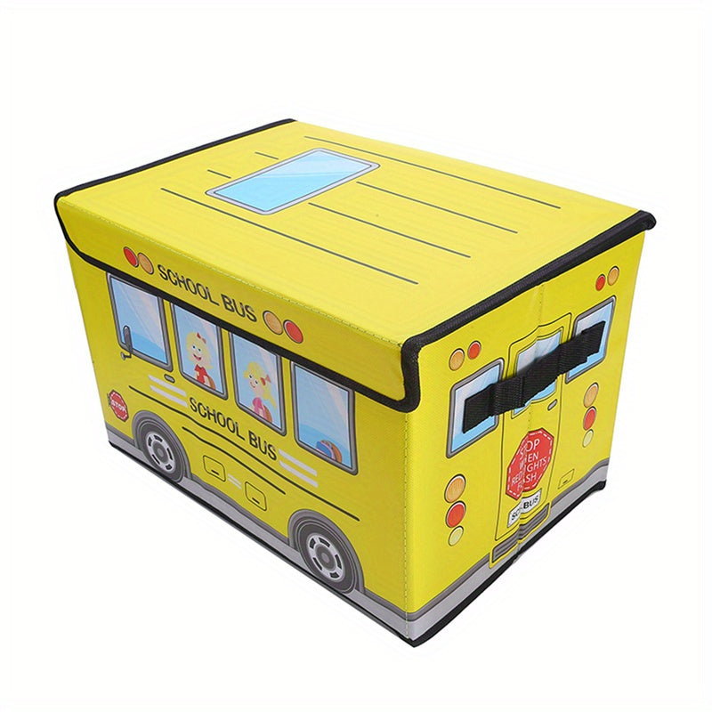 Cartoon Car Storage Box Foldable Waterproof Moisture-Proof for Office Dorm Home Organization
