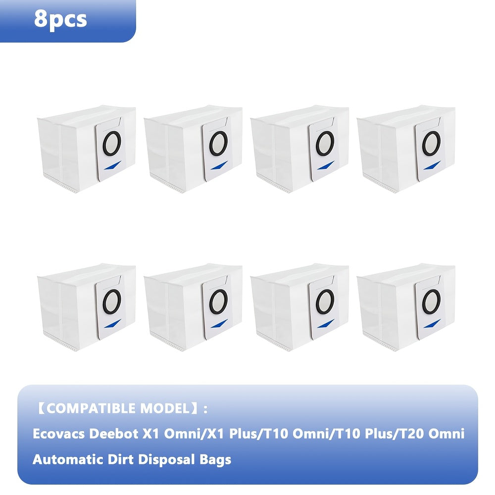 Ecovacs Deebot X1 Omni, X1 Plus, T10 Omni, T10 Plus va T20 Omni X&T seriyali robot tozalagich uchun mos keladigan 3L katta sig'imli almashtirish sumkalari.
