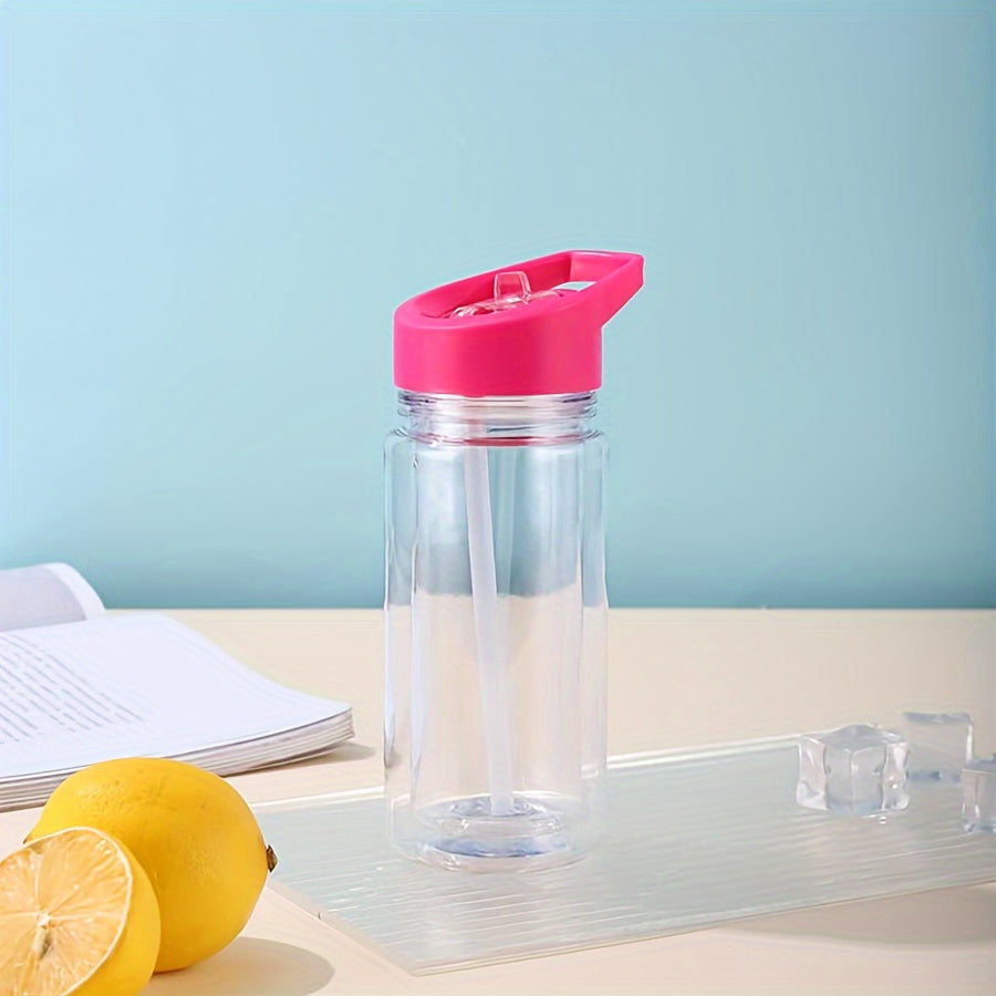 Juego de cuatro botellas de agua de plástico con doble pared y capacidad de 10oz con boquillas