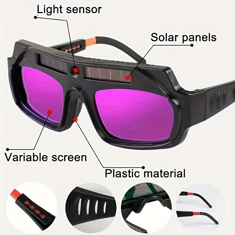 Uniseks avtomatik qorong‘ilashli payvandlash shisha bilan himoyalovchi linza uchun TIG MIG arc