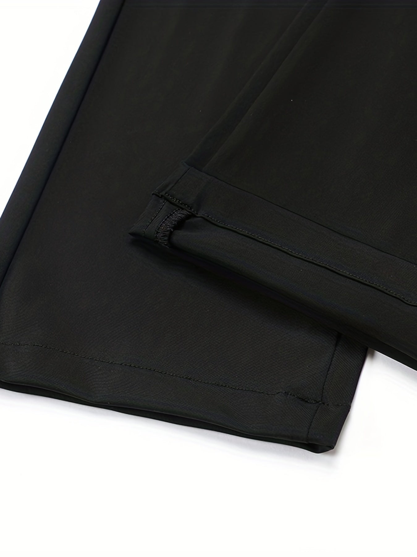 Pantalones formales para hombre de color sólido, corte regular, con ligero stretch para primavera y verano, ideal para negocios