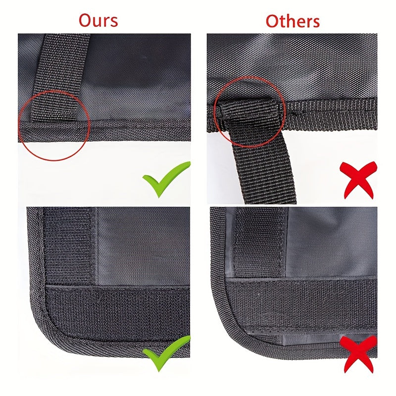 Car Seat Organizer with Back Storage Toy Hanging and Anti-Kick Pad