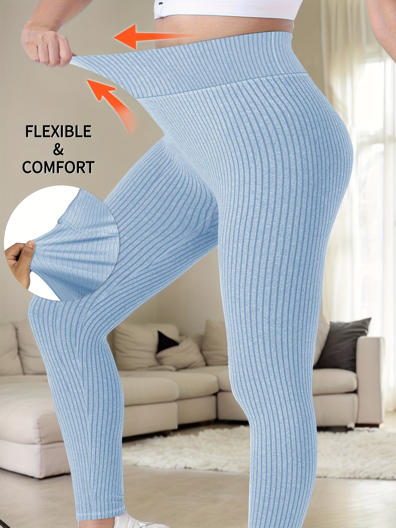 Women's Solid Color High Waist Seamless Yoga Leggings