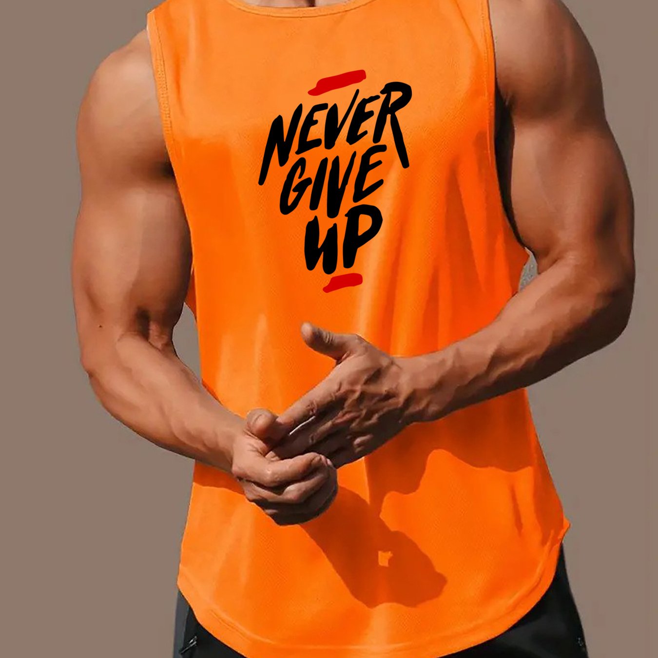 Men's Summer Muscle Tank Top Breathable Sweat-Wicking Quick-Dry Sleeveless Gym Basketball
