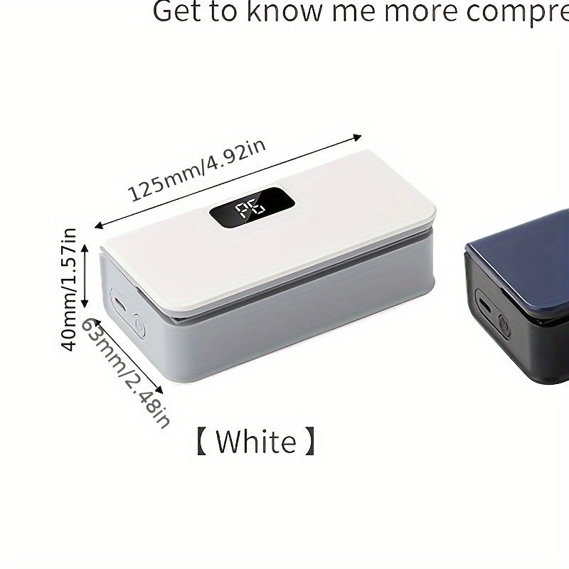 Mini Portable Sealing Machine USB Rechargeable Digital Display 6-Speed Adjustable