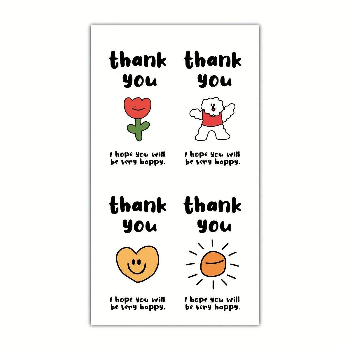 100pcs Rectangle Box Seal Stickers for Packaging and Gift Box Decoration