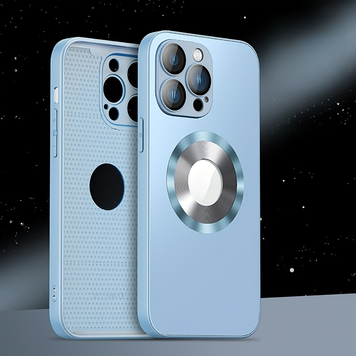 Роскошный металлический чехол для телефона из титана с полым логотипом, разработанный для Iphone 16-11 Pro Max Plus. Особенности включают магнитную беспроводную зарядку, защиту объектива камеры от ударов.