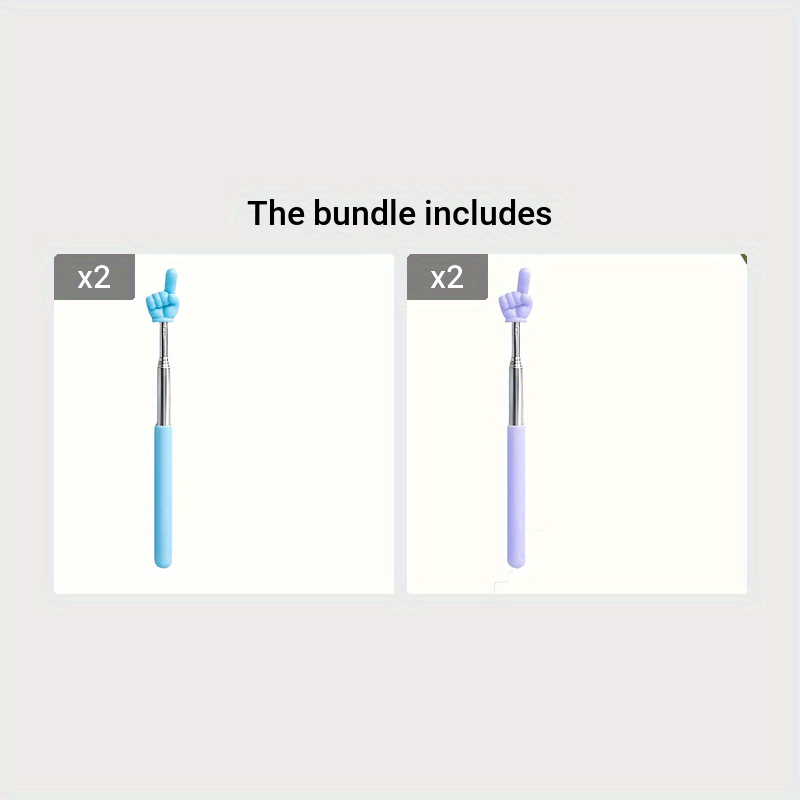 Varita retráctil para lectura para enseñanza de piano y uso doméstico