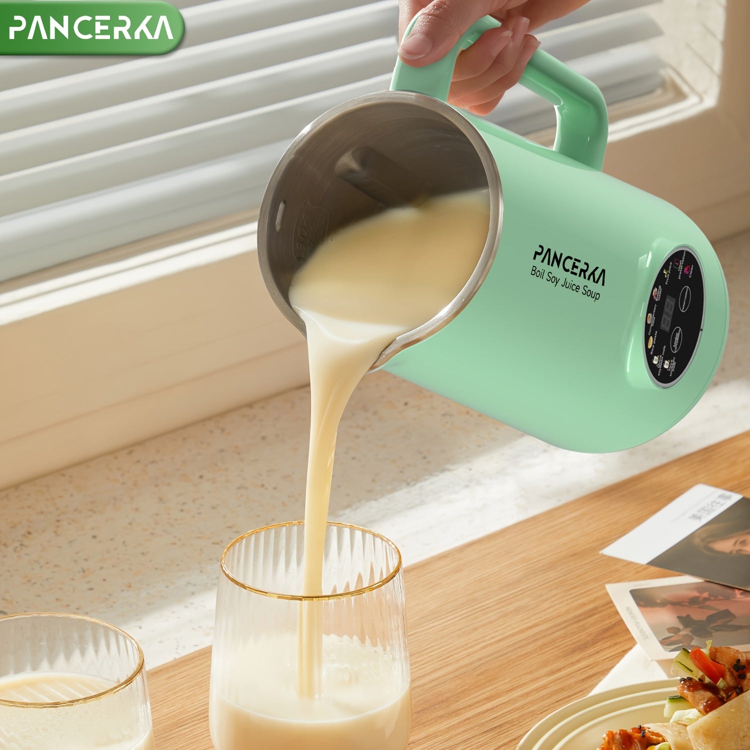 Автоматический молочник для орехового молока 800 мл с одним касанием, миндаль, соя, овес, кокос