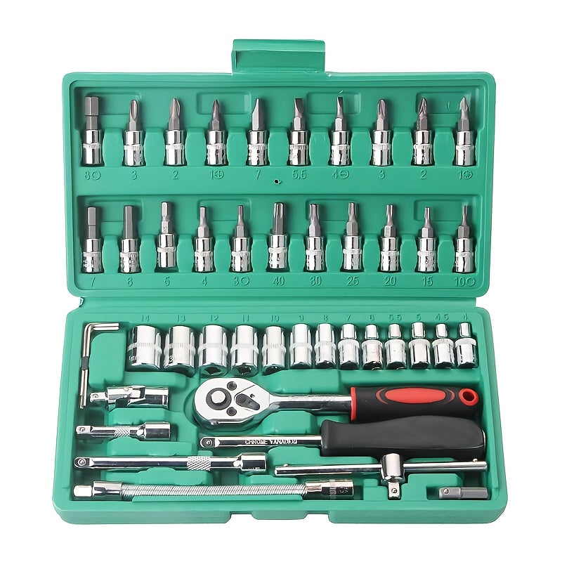 Automobile Maintenance Toolset with Hand Tools for Cars Bikes Motorcycles