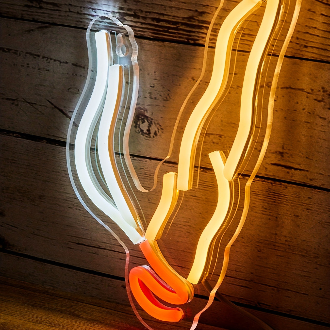 Neon Wall Light Cigarette Shape USB Powered Wall Decor