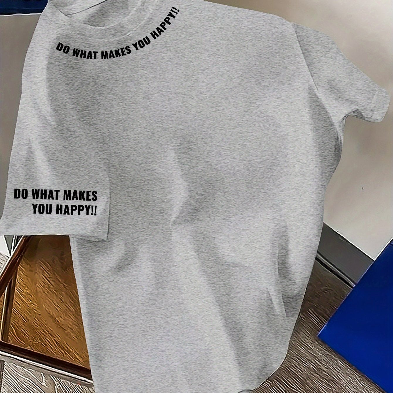 Camiseta de manga corta para hombre con patrón geométrico de verano en poliéster