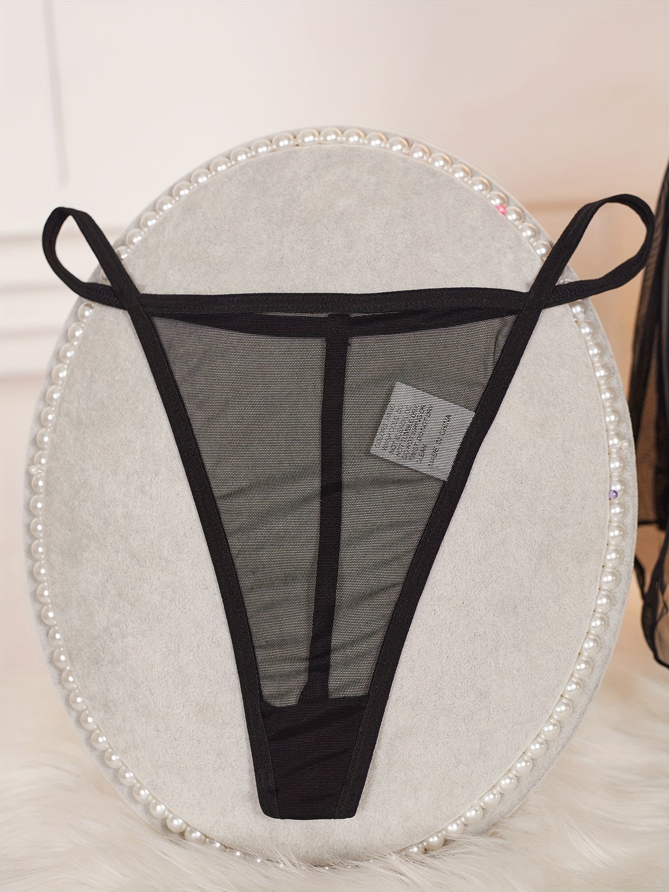 Women's Floral Lace Trim Sleepwear Set with Bow Detail Polyester