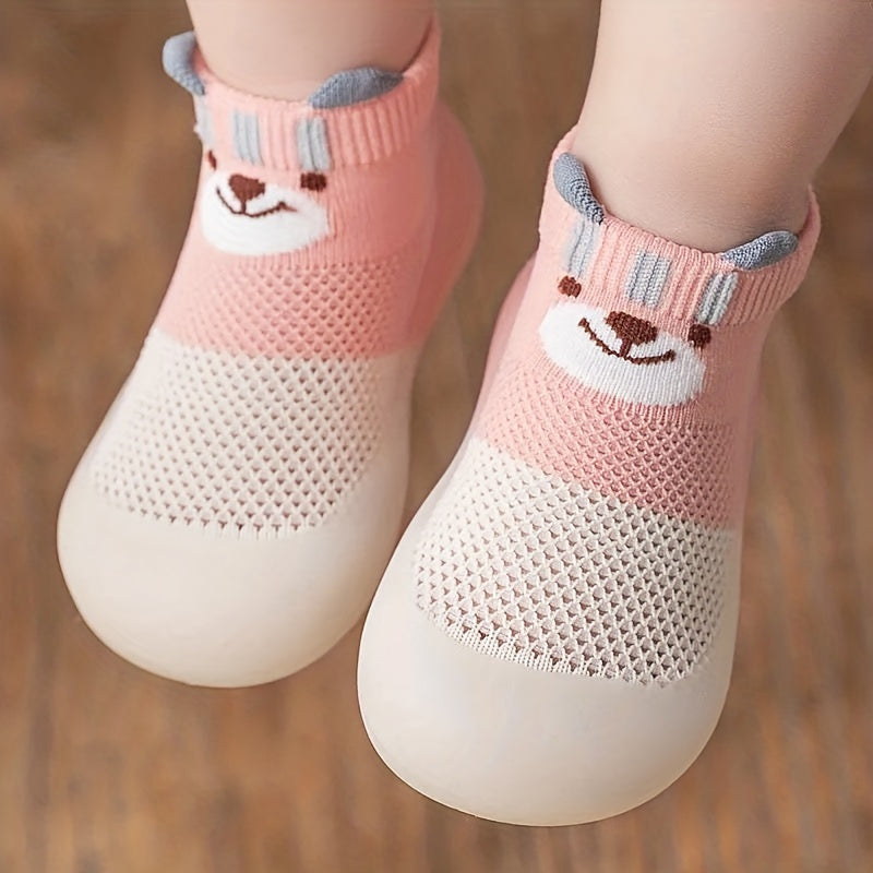 Pig-Themed All-Season Fabric Slip-On Casual Shoes for Kids