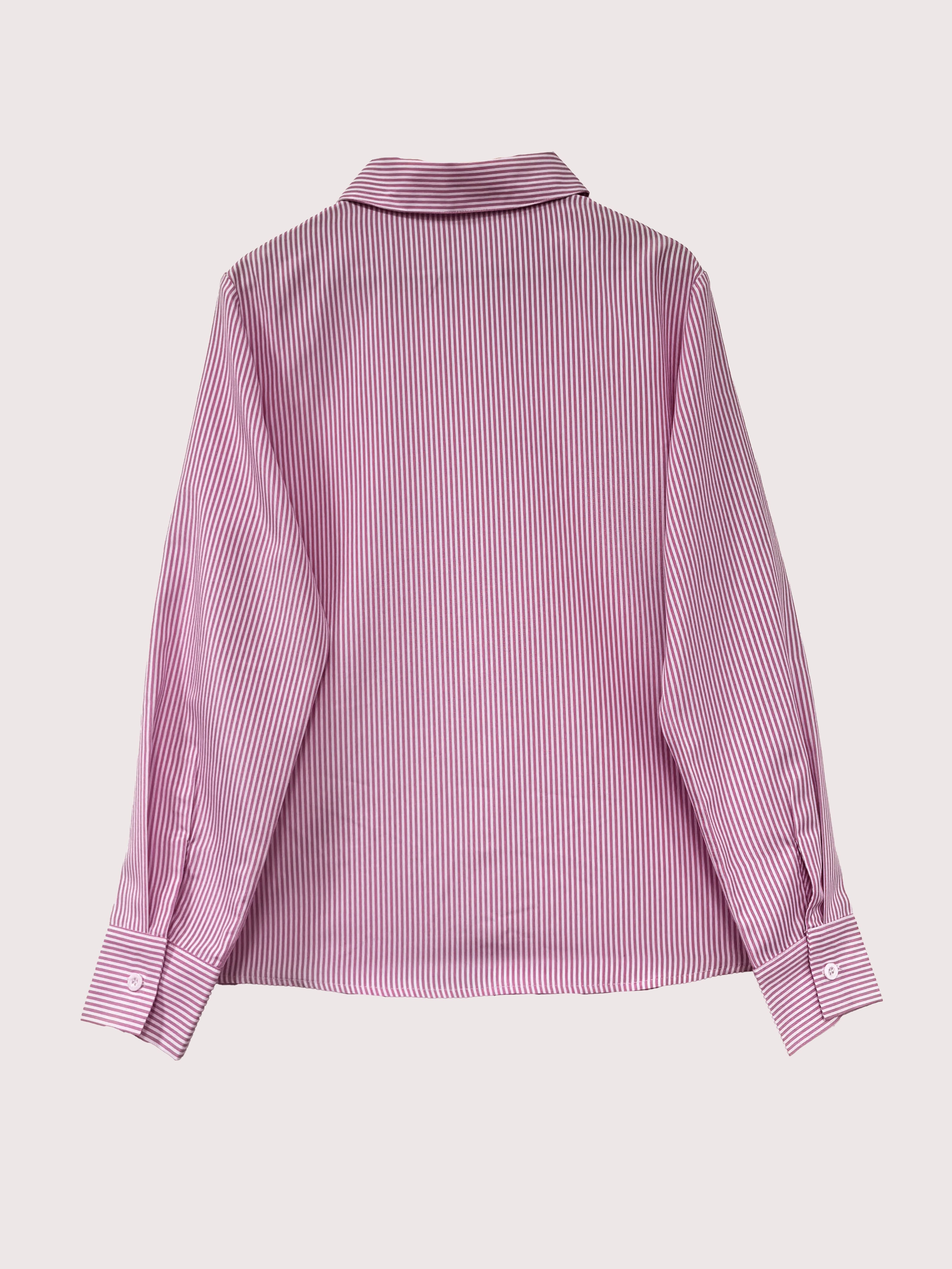 Camisa de manga larga con botones y rayas para mujer, casual, primavera y otoño