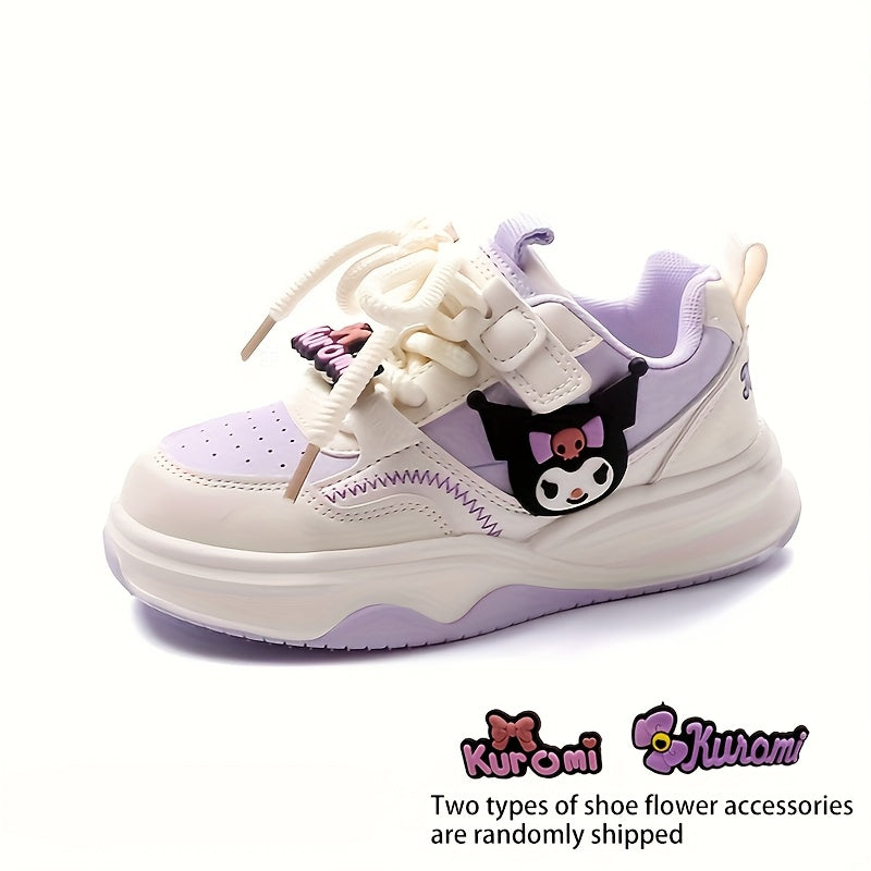 Kids Flat Skate Shoes with Beaded Detailing and Adjustable Straps for Boys and Girls