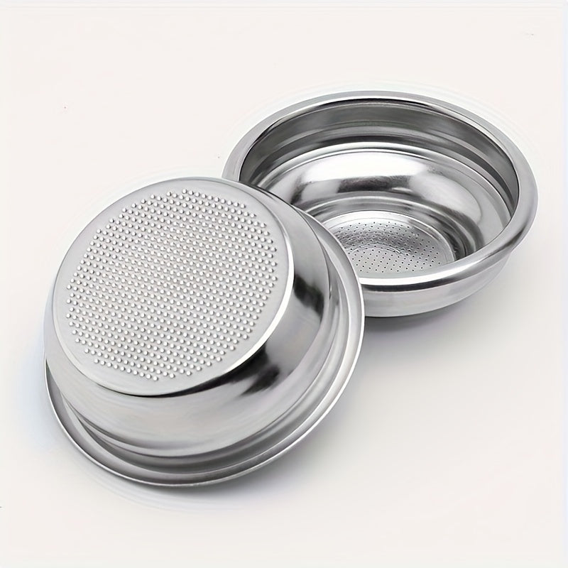 Stainless Steel Espresso Coffee Filter Double Layer Pressurized Basket