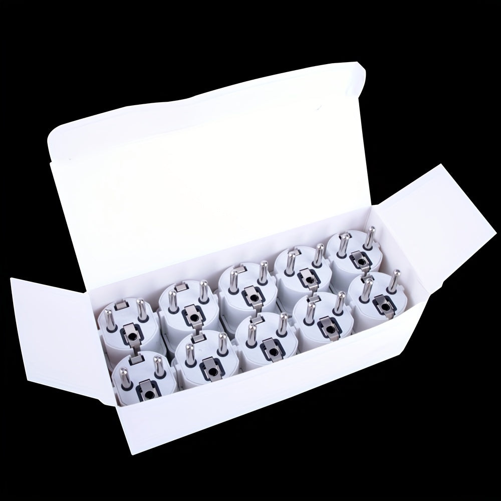 Adaptador de corriente universal para viajes que convierte enchufes US, UK, AU a Europa, Alemania, Rusia, Corea