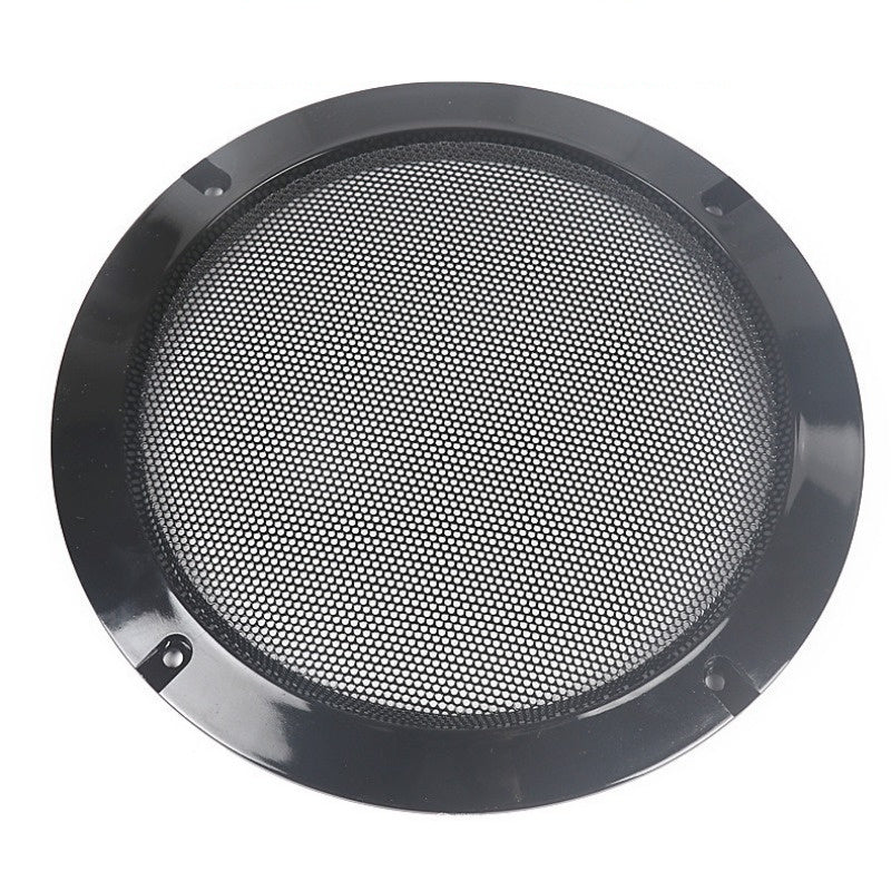 Black Mesh Speaker Grille 5.08cm to 25.4cm Durable Metal Enclosure