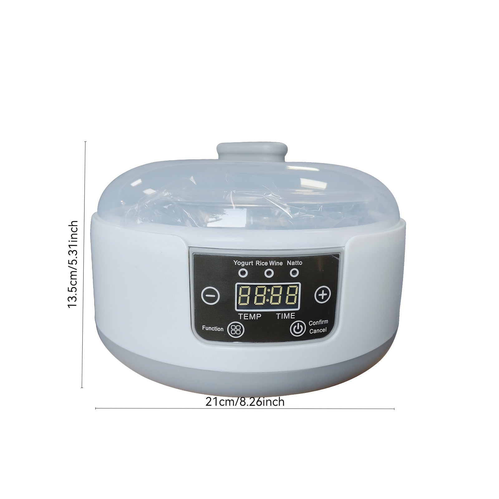3-in-1 Yogurt Natto tayyorlovchi mikrokompyuter nazorati bilan sozlanadigan taymer bilan yopishmaydigan qavat