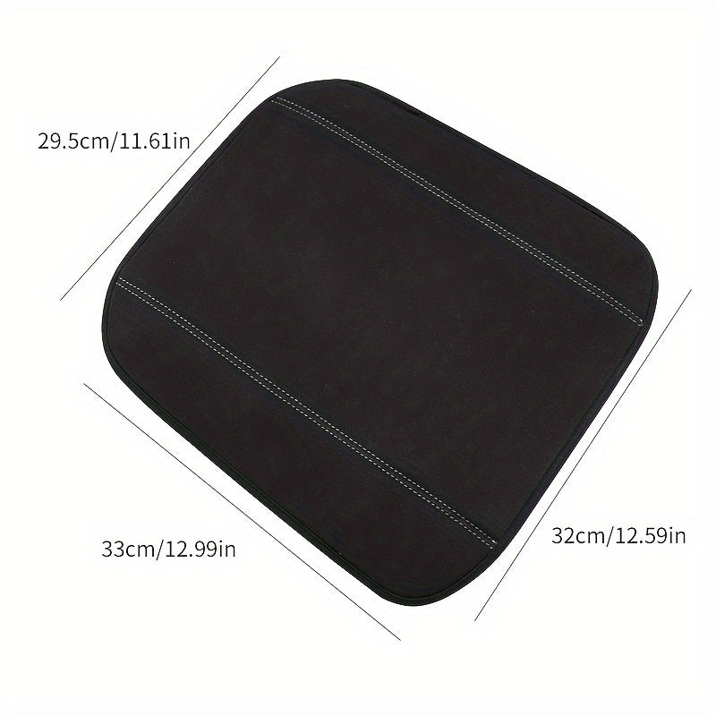 Car Interior Armrest Cover Faux Leather for Model Y and 3 Protective Mat