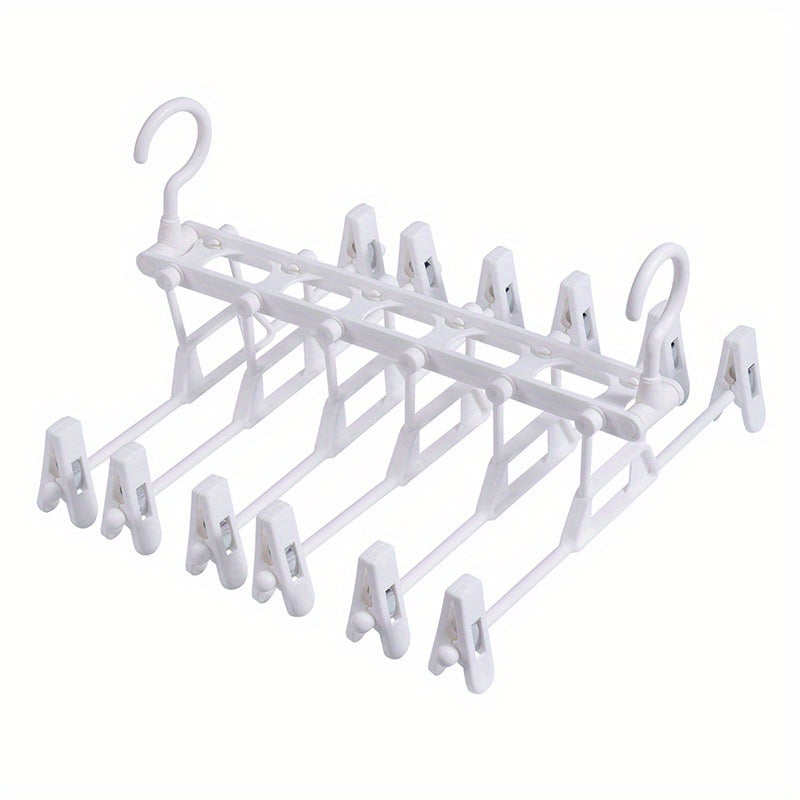 Foldable Multi-Layer Space-Saving Non-Slip Clothes Hanger for Trouser and Wardrobe Storage