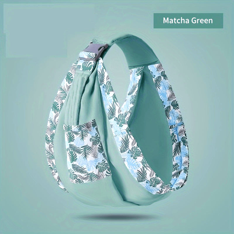 Light Green Baby Carrier for Young Children Multi-Purpose Nursing and Sling Wrap with Snap Closure