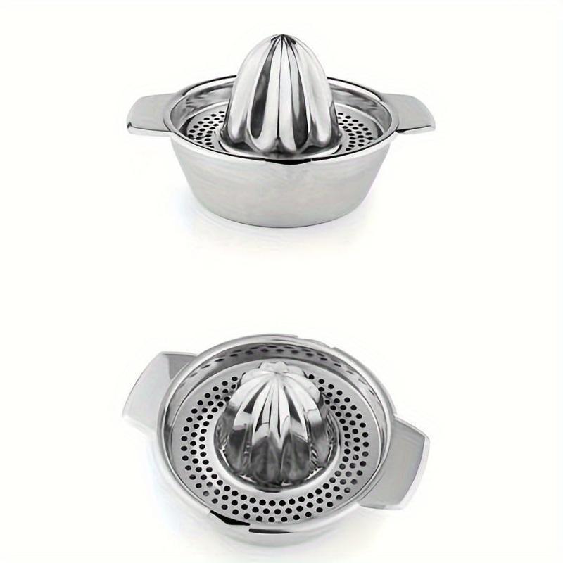Juego de exprimidores de cítricos de acero inoxidable duradero para limones y naranjas, herramienta de cocina