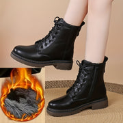 Women's Combat Boots Rubber Sole Anti-Slip Padded Stitching