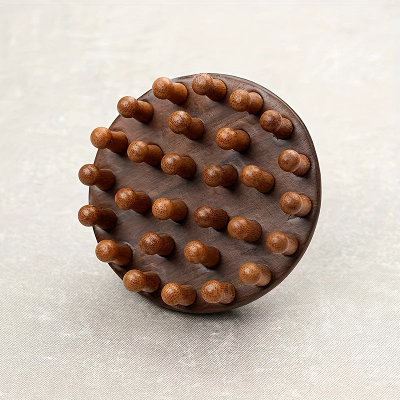 Ergonomik tutqichi bo'lgan Qizil daraxt teri massajchisi, to'liq tana massaji va charchoqni bartaraf etish uchun ideal, noyob dumaloq dizayn va maxsus funksiyalar.