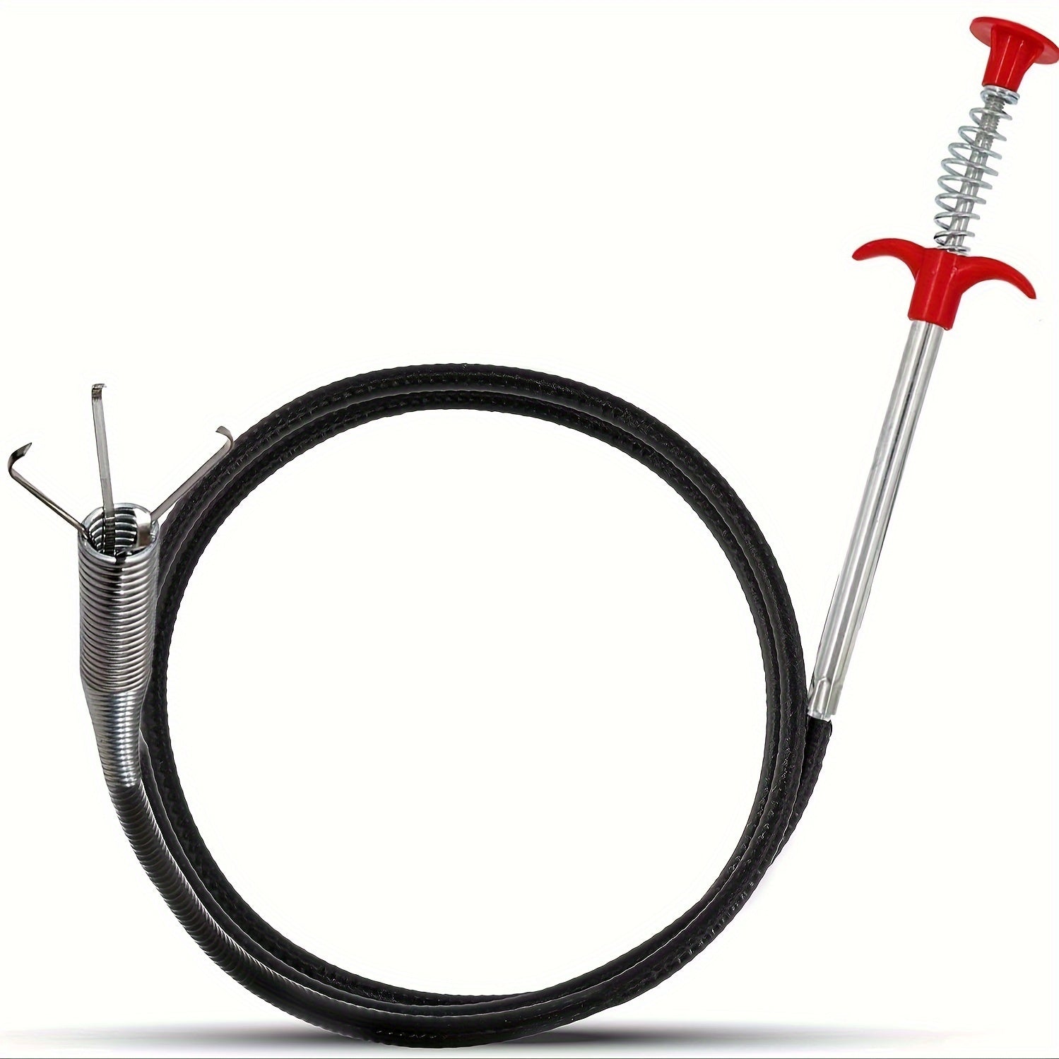 Drain Cleaning Dredging Tool with Grapple Hook for Sink Clogs, Flexible and Long