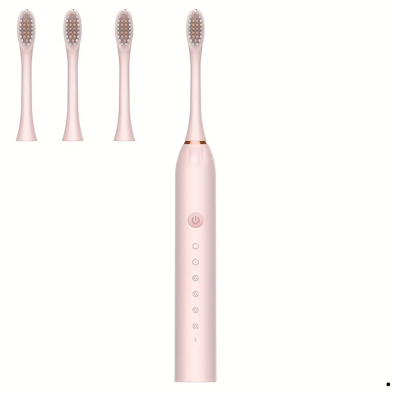 Electric Sonic Toothbrush for Adults and Students Soft Bristles USB Rechargeable