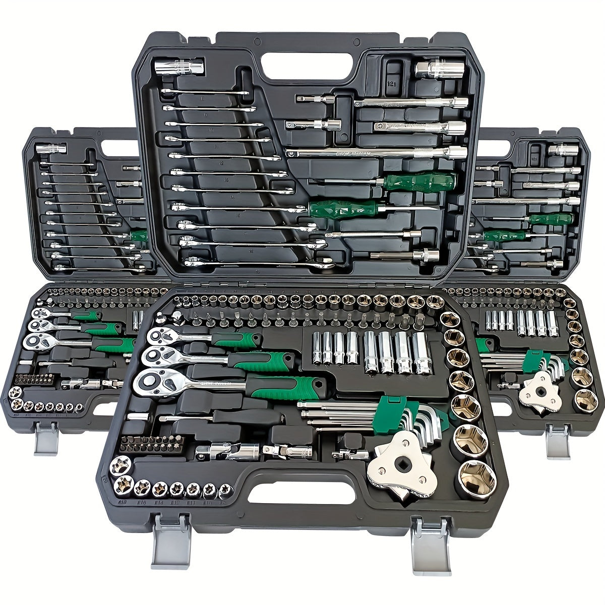 121-Piece Socket Wrench Set with 72-Tooth Ratchet and Tools for Vehicle Maintenance