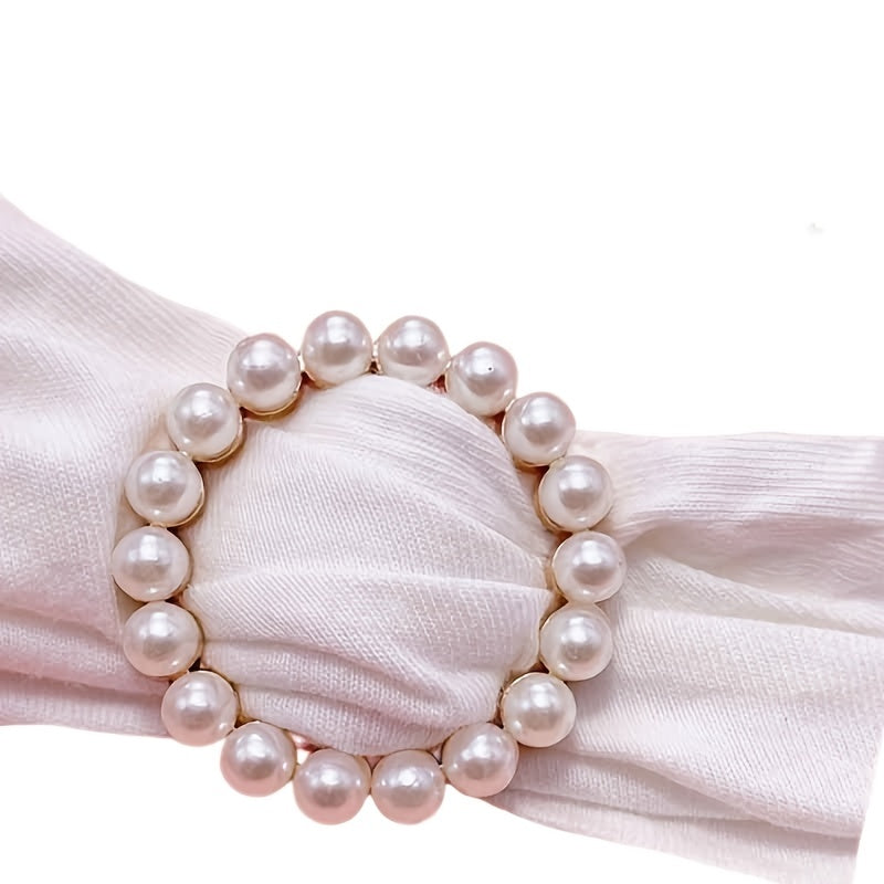 Heart-Shaped Faux Pearl Brooch Set of 8 for Coat and Sweater Pins
