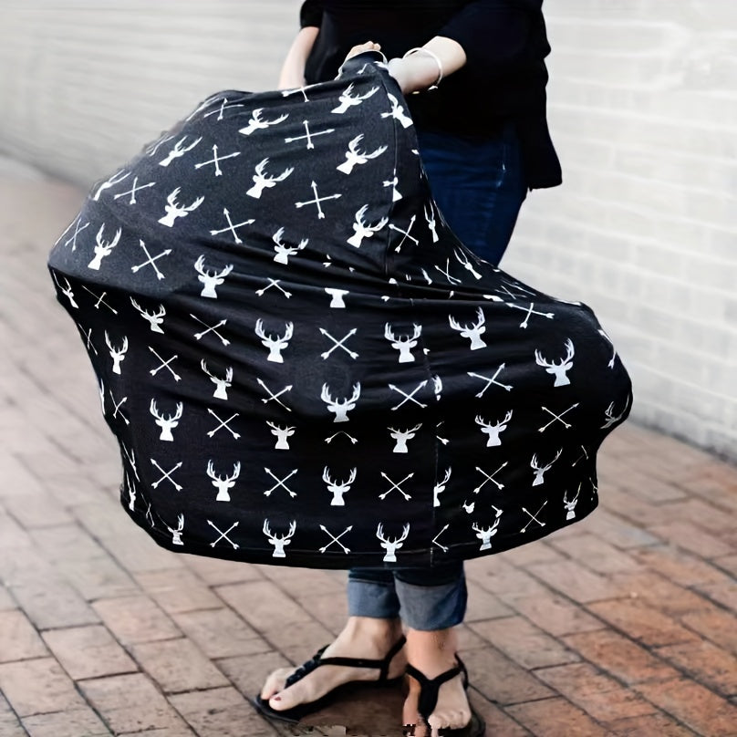 Multi-Use Car Seat Cover for Nursing, Breastfeeding, Pram, High Chair, and Car Seat
