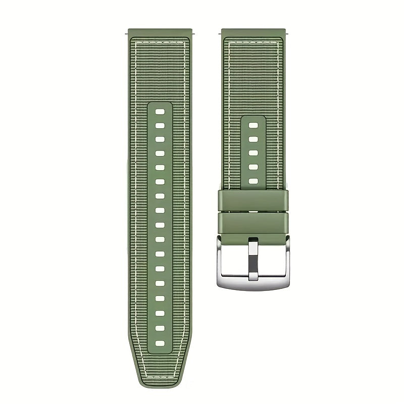 22mm Silicone and Woven Smartwatch Strap for 46mm Watch GT4 4/3 Pro