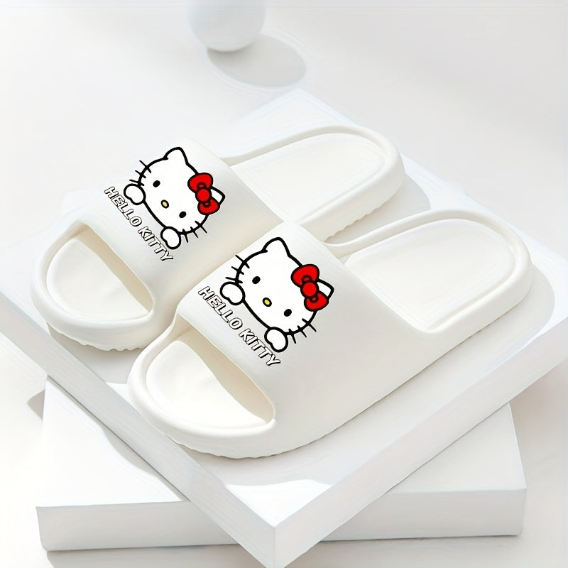 Women EVA Slippers Indoor Non-Slip Casual Shoes Pink Red Bow