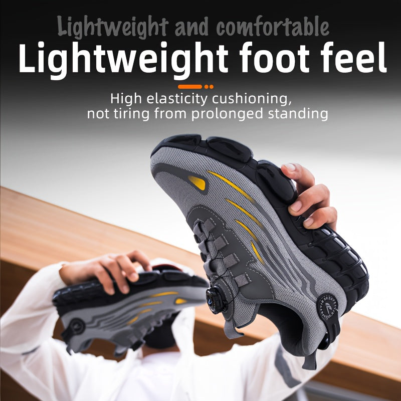 Barcha mavsumlar uchun nafas oladigan mato, pastki poyabzal, dumaloq barmoqli, elastik yopilish va oltin bosh qopqog'i bilan sport poyabzali