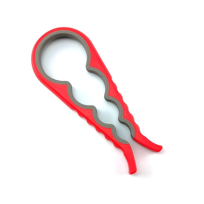 Многофункциональный 4-в-1 пластиковый открыватель для банок с нескользящей рукояткой для кухни