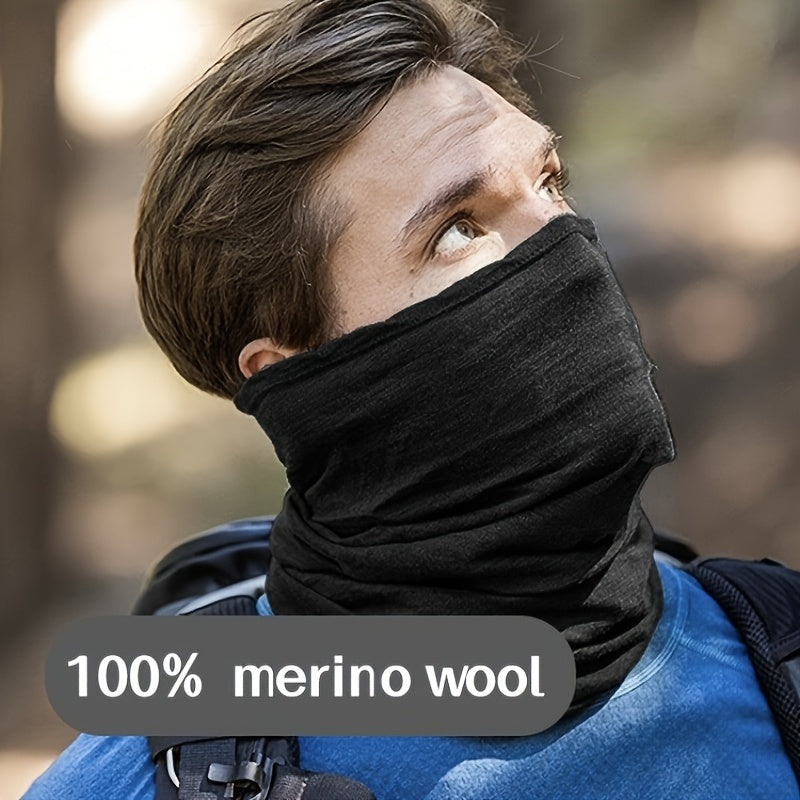 Merino Wool Neck Gaiter Breathable Sun Protection Quick-Drying Outdoor Accessories